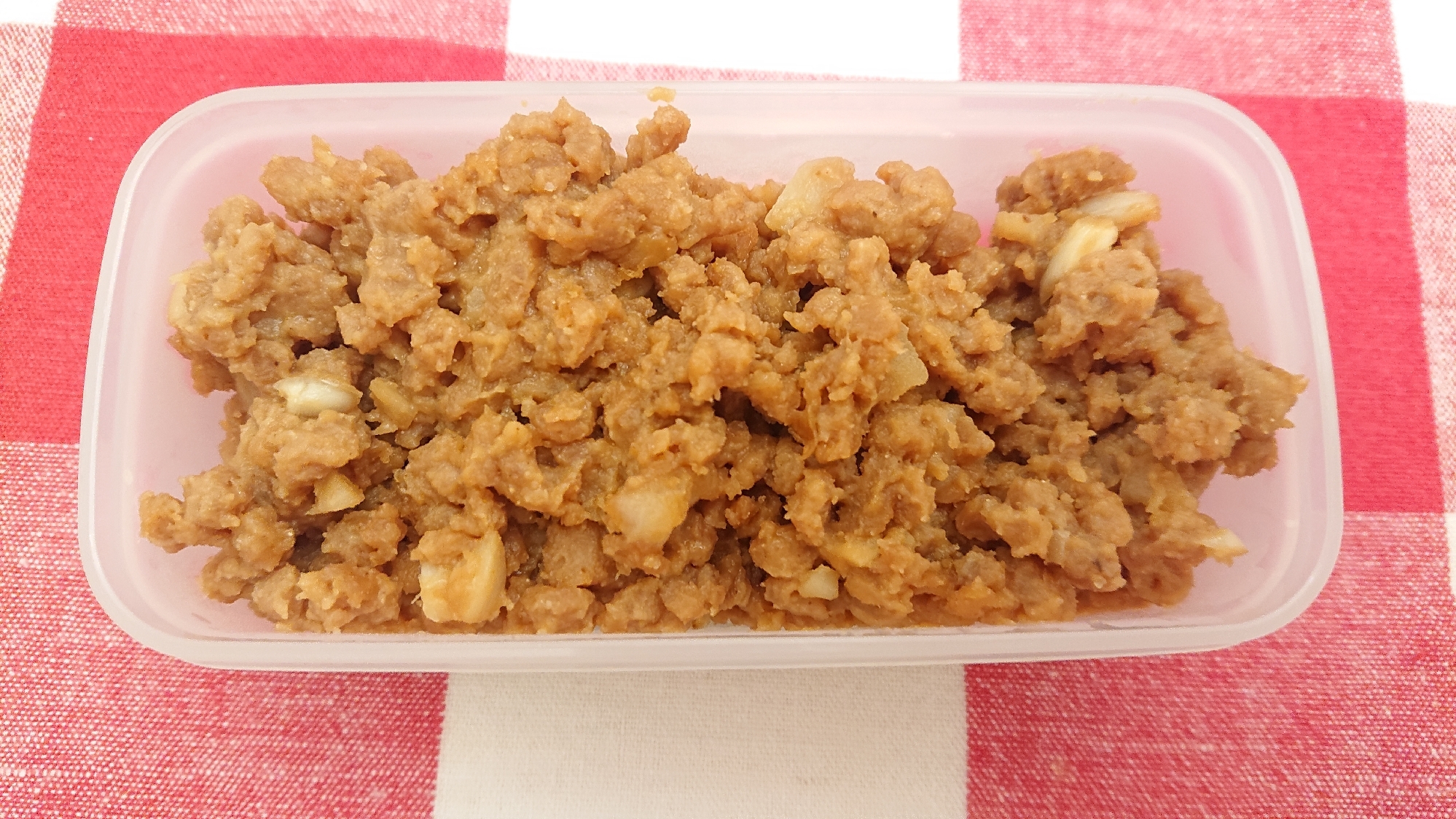 大豆ミートで♥️ジューシー肉味噌