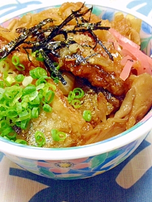 塩麹で下味！秋刀魚のおろし蒲焼風揚げ天丼