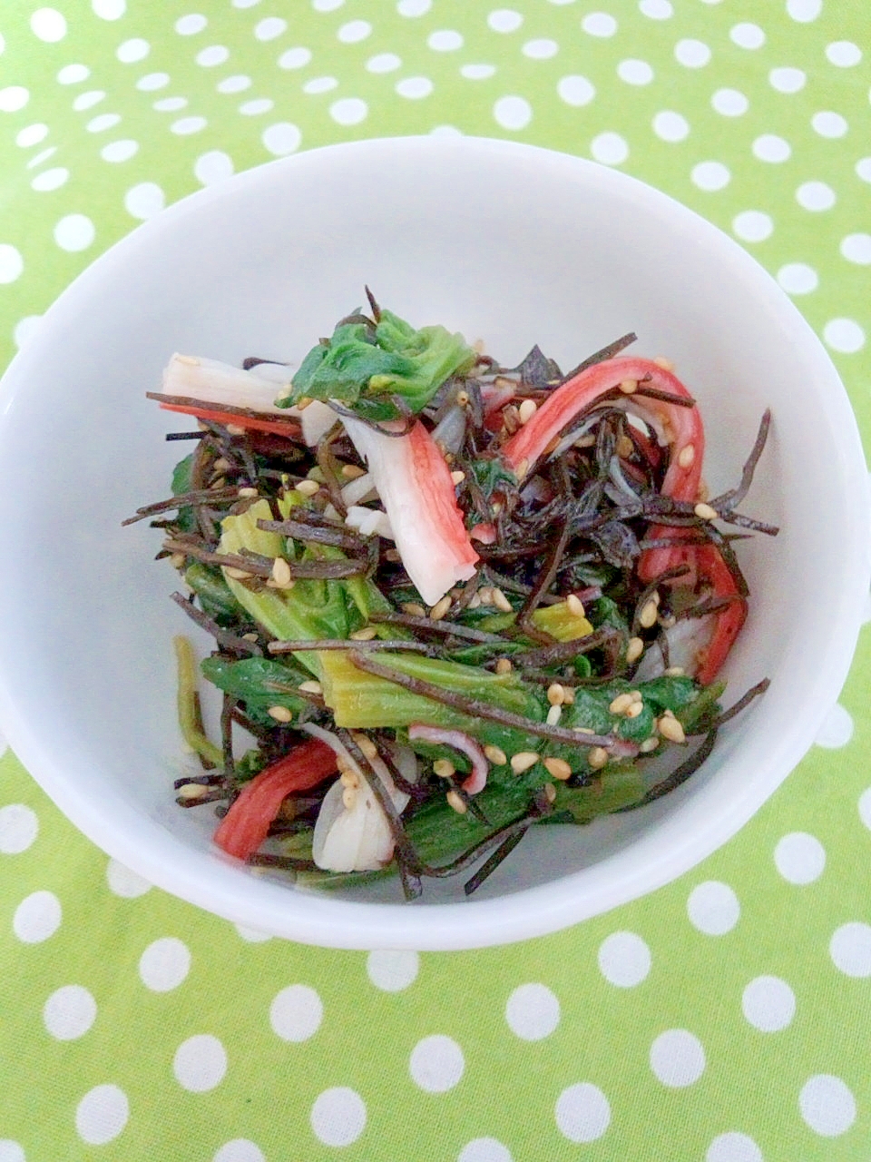 あらめとほうれん草のナムル風 レシピ 作り方 By Cherry05 楽天レシピ あらめとほうれん草のナムル風 レシピ 作り方 By Cherry05 楽天レシピ