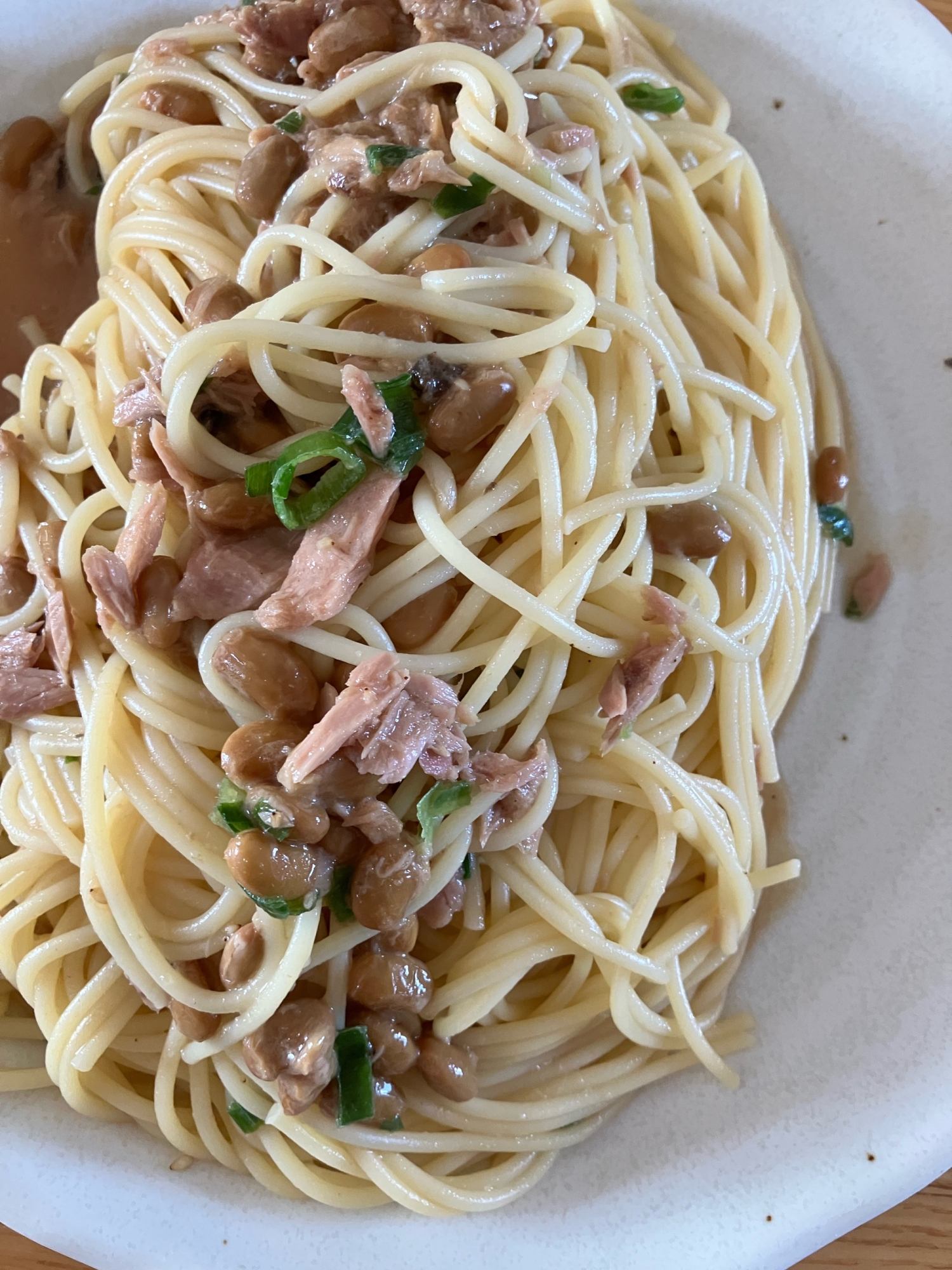 ピエトロ風味の納豆パスタ