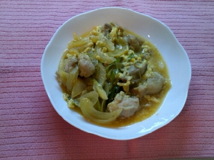 優しい味です！親子煮（ご飯にのせれば親子丼♪）