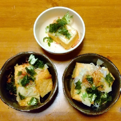 木綿道府県がなかったので、揚げ豆腐で作りましたが、美味しかったです。妻、子供と私の分を作って、妻が「美味しい」といってくれました！