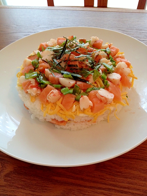 海鮮寿司ケーキ