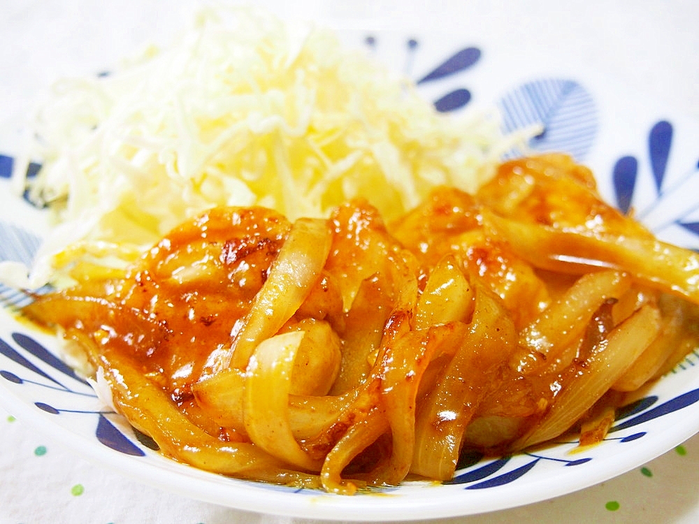 胸肉でカレーたれやき♪カレー香る♪