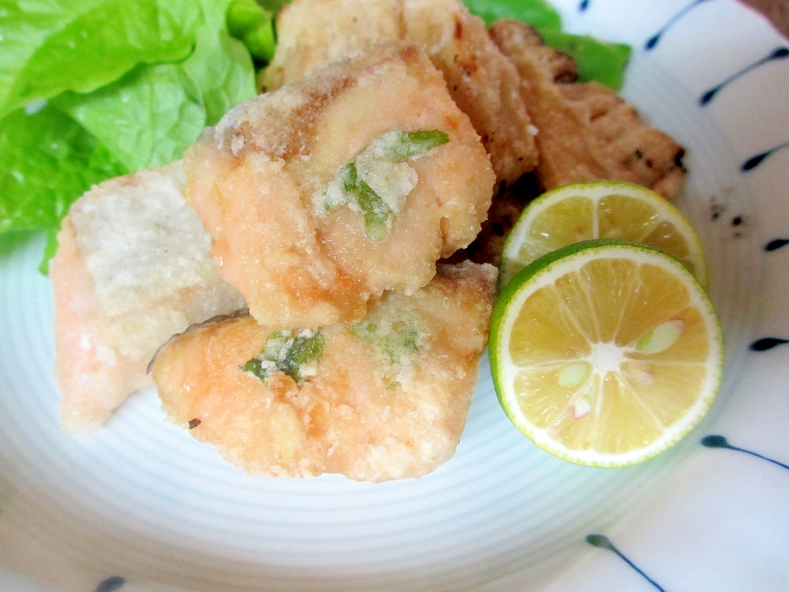 塩鮭の山椒から揚げ