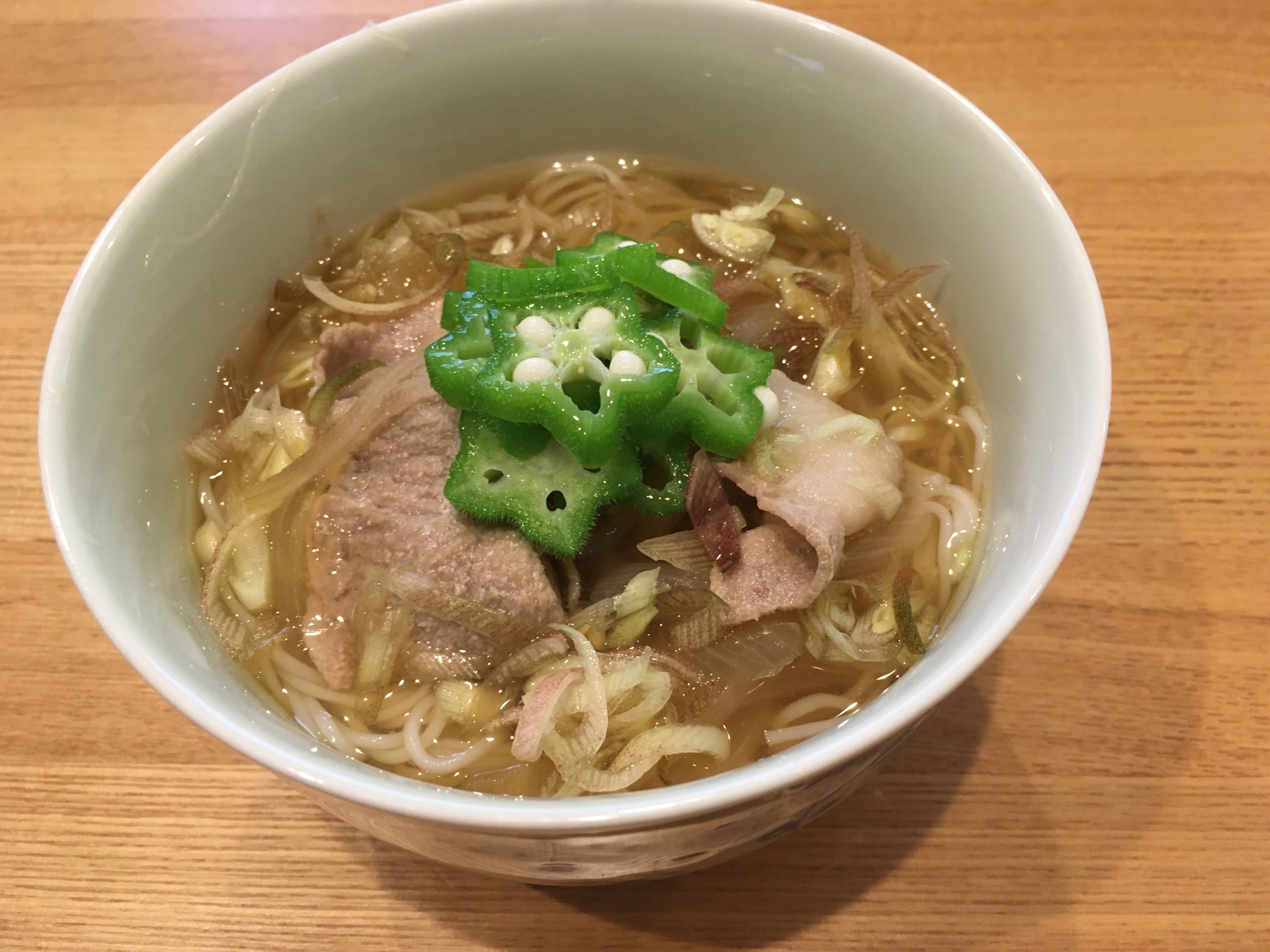 夏に食べたい温かいそうめん