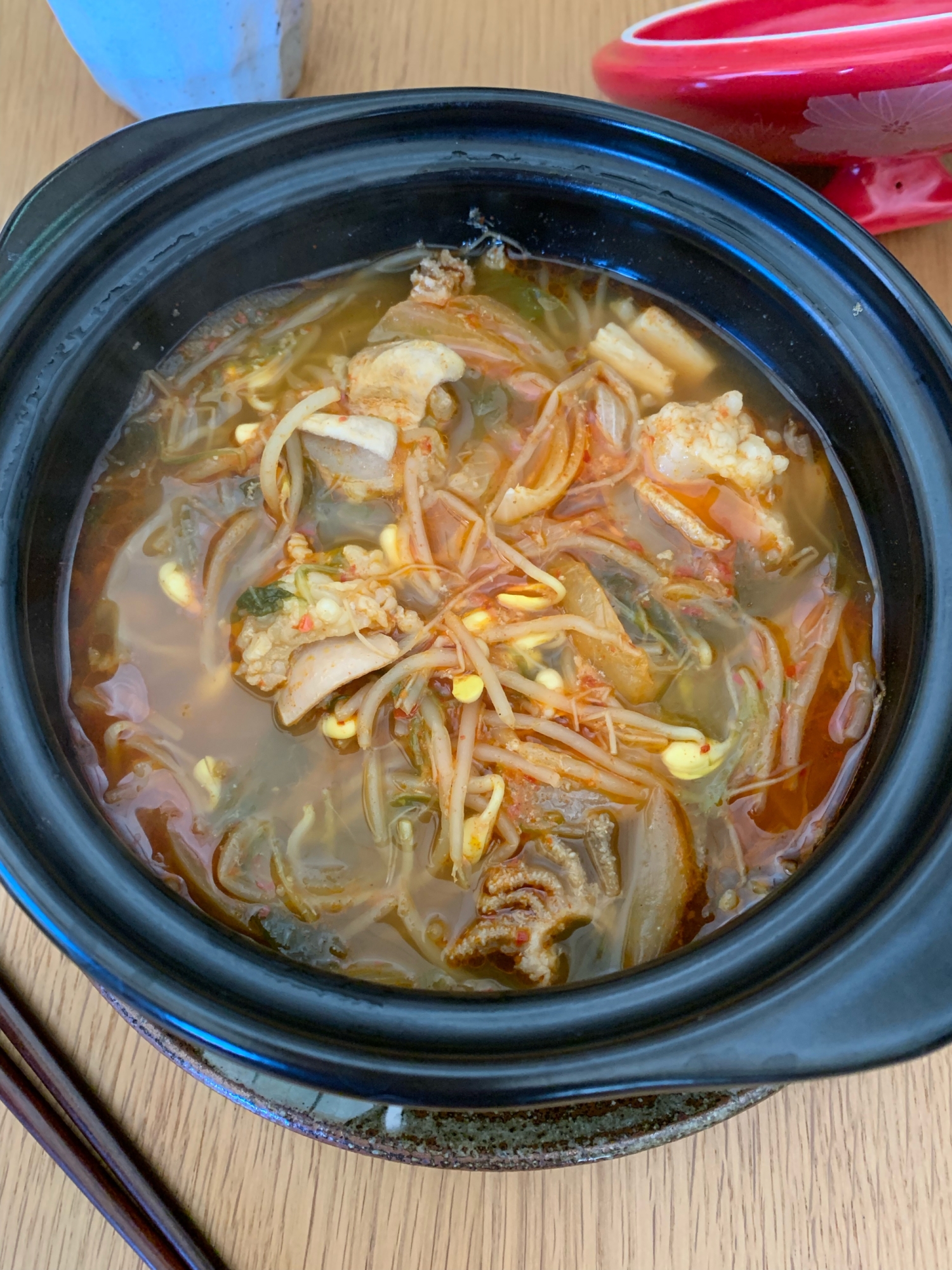 簡単チゲ風スープ