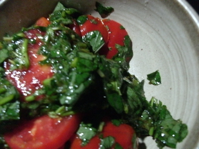 トマトときざみモロヘイヤのサラダ レシピ 作り方 By 和土 楽天レシピ