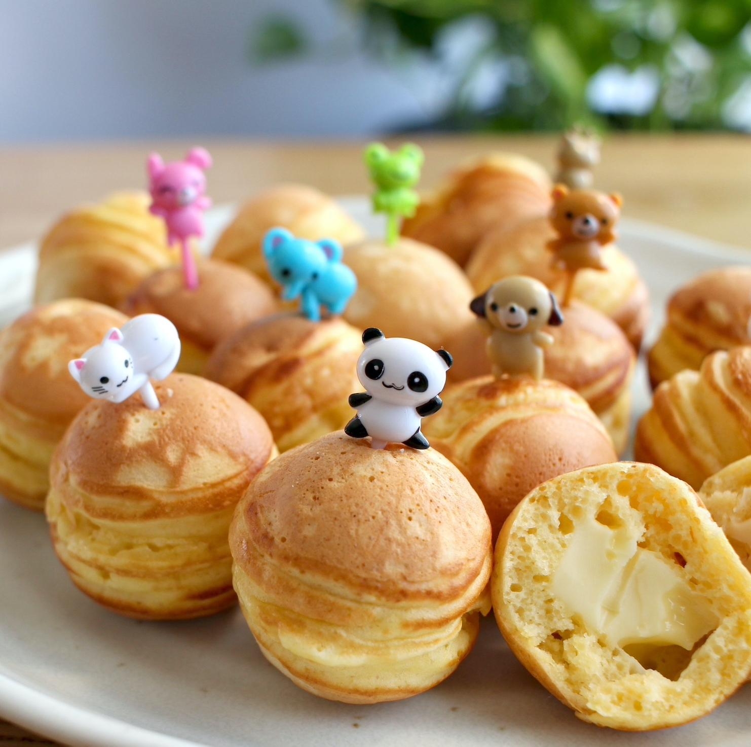 1で覚える たこ焼き器でお楽しみミニホットケーキ