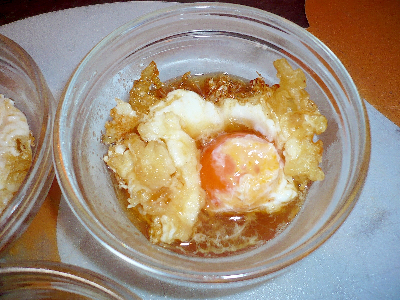 冷凍卵で揚げ出し卵　キャーご飯にのせれば天タマ丼！