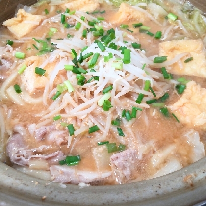 豚肉と白菜の味噌鍋♪