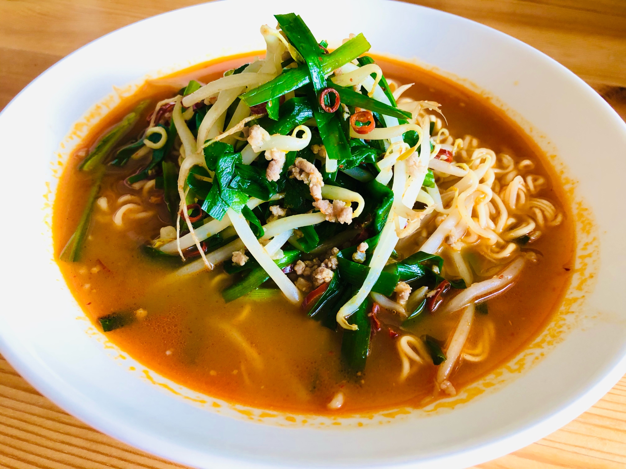 簡単！野菜たっぷり☆ピリ辛ラーメン