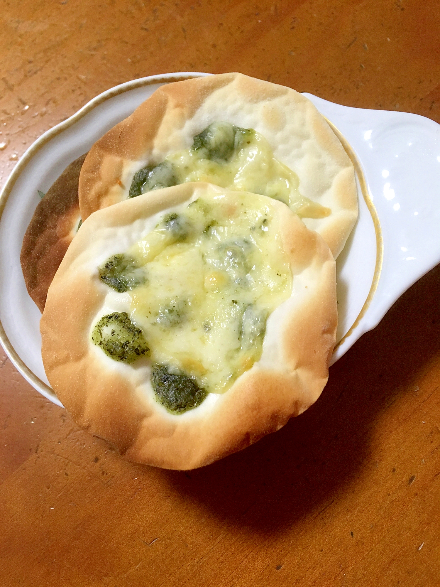 餃子の皮で★しそチーズピザ