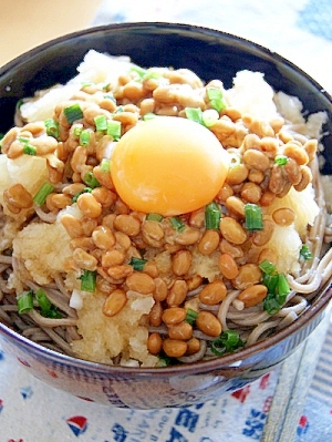 【Booのてきとーなレシピ】納豆おろし蕎麦