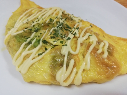 期待通り♡アボカドのしっとりとマヨチーズのオムレツ最高でした♡