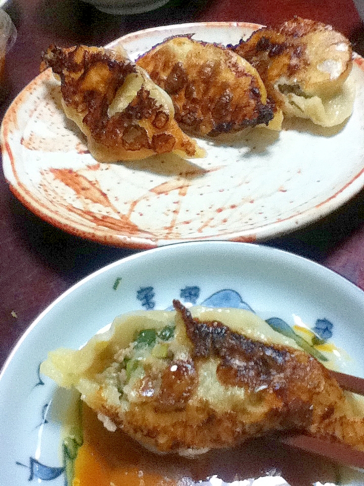 えのき入り☆シャキシャキ焼き餃子【食物繊維で腸活】