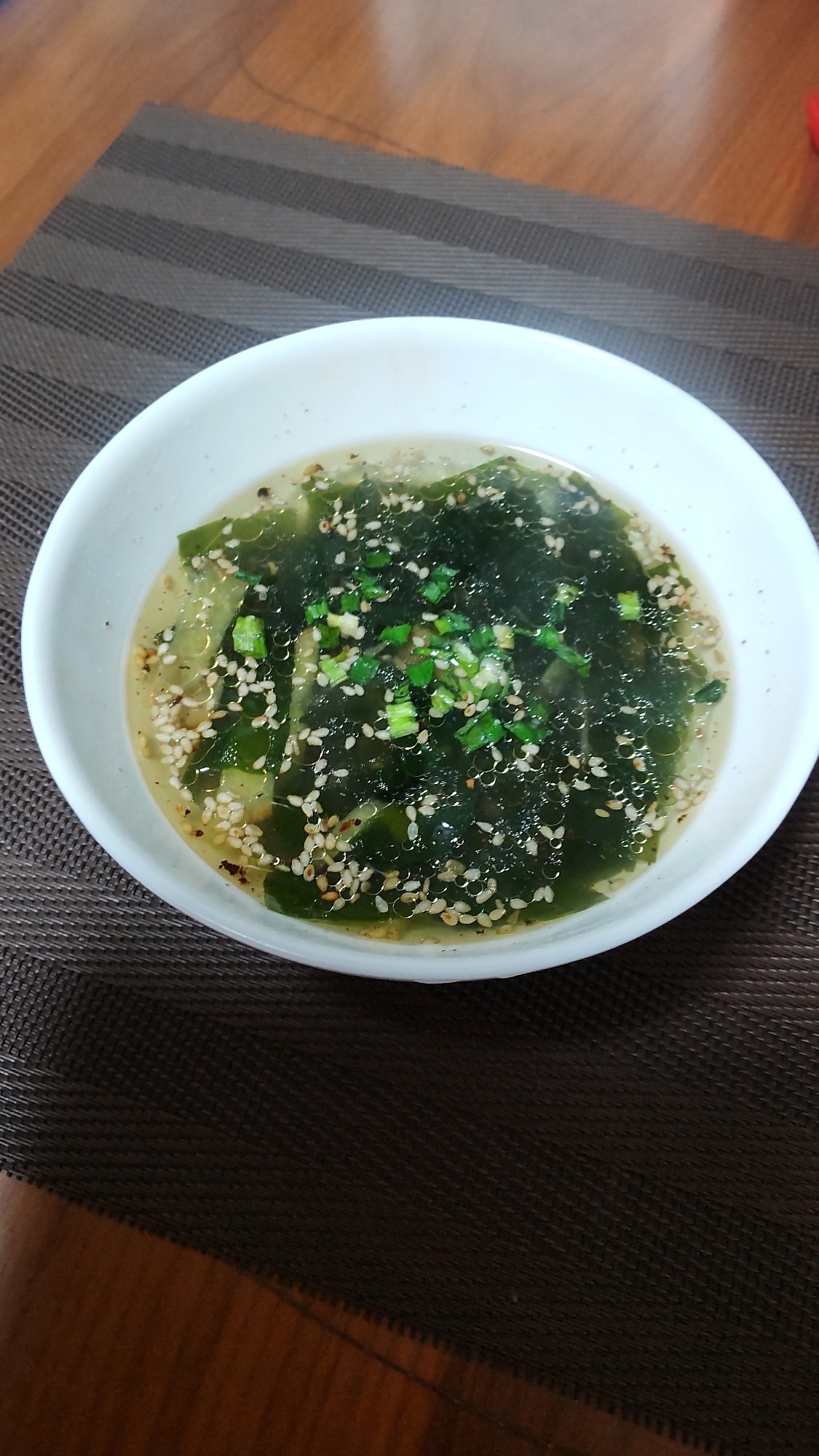 生姜とわかめのスープ