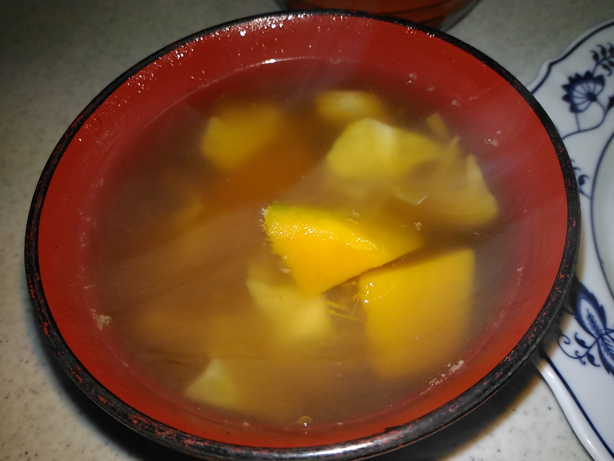 キャベツと南瓜の和風スープ