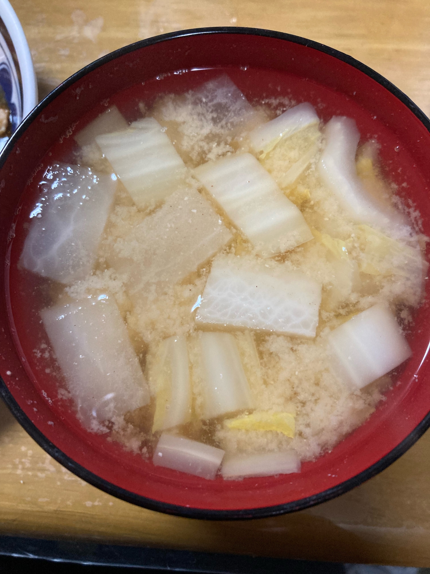 白菜と大根の味噌汁(^^)