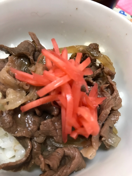 ふだん牛丼は作らないので一度作ってみたかったのですが
簡単にできてよかったです。