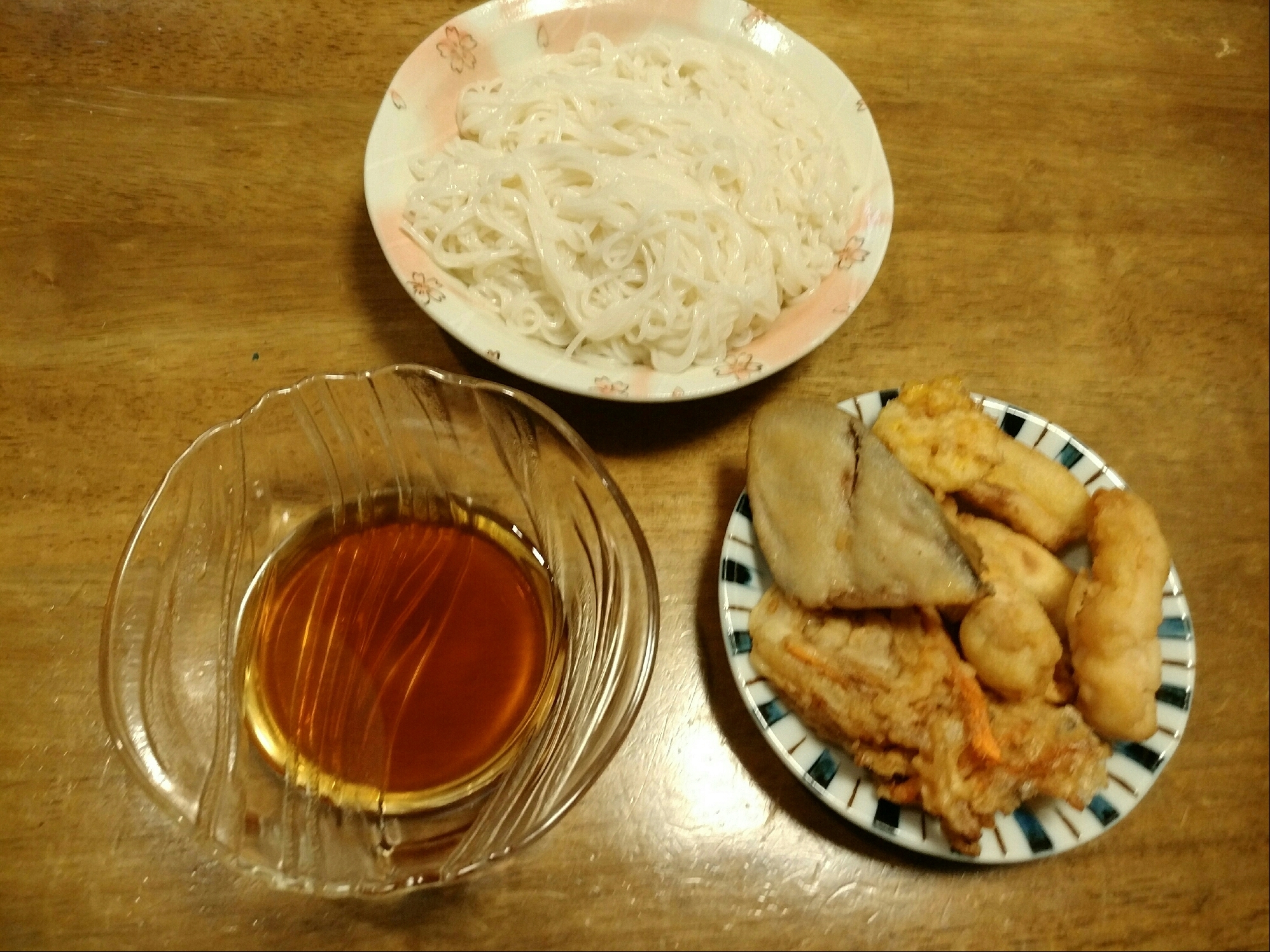 美味しく夏バテ撃退！天ぷら素麺Σd(´･ω･`)