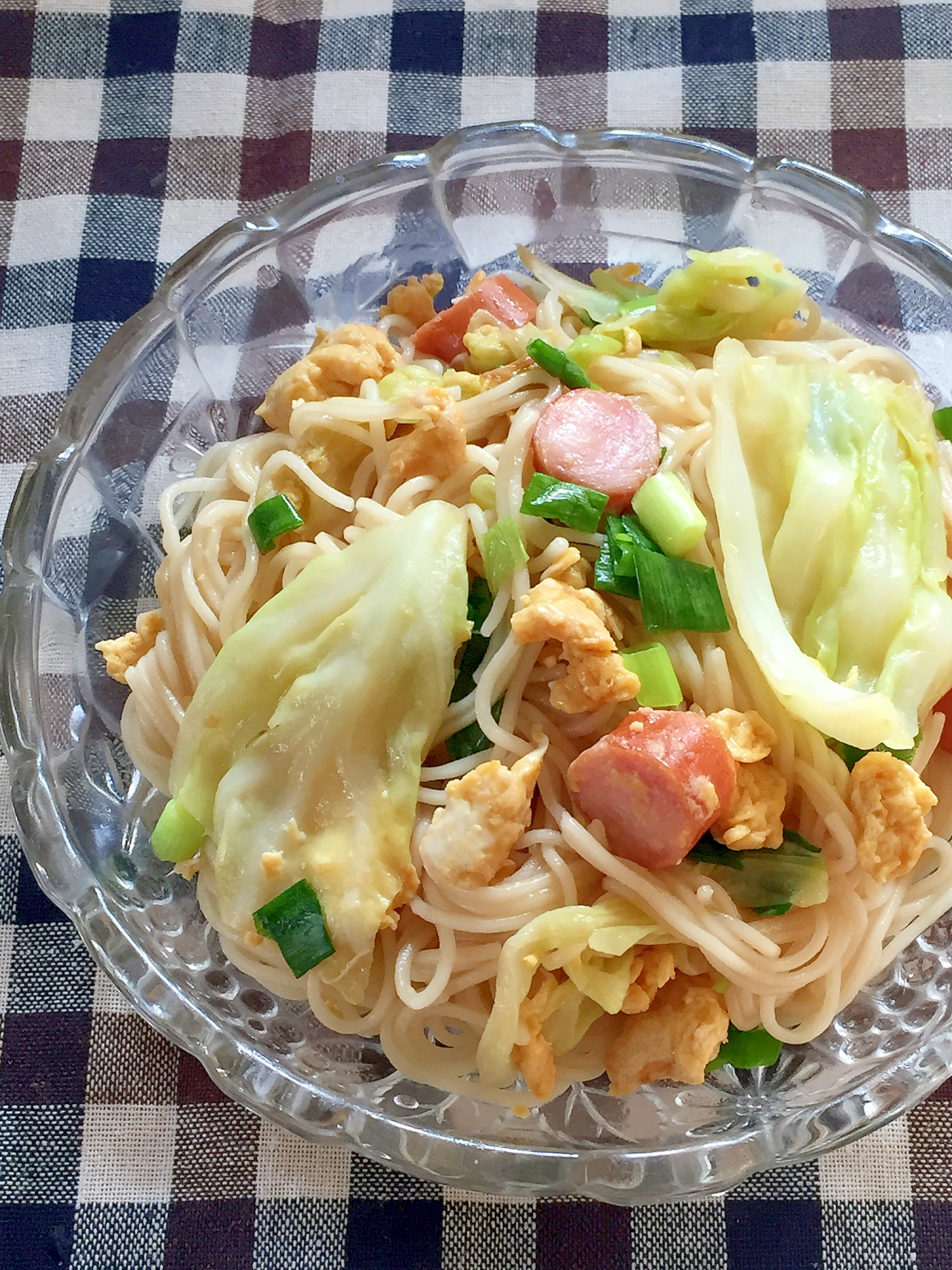 夏のランチに☆そうめんチャンプルー