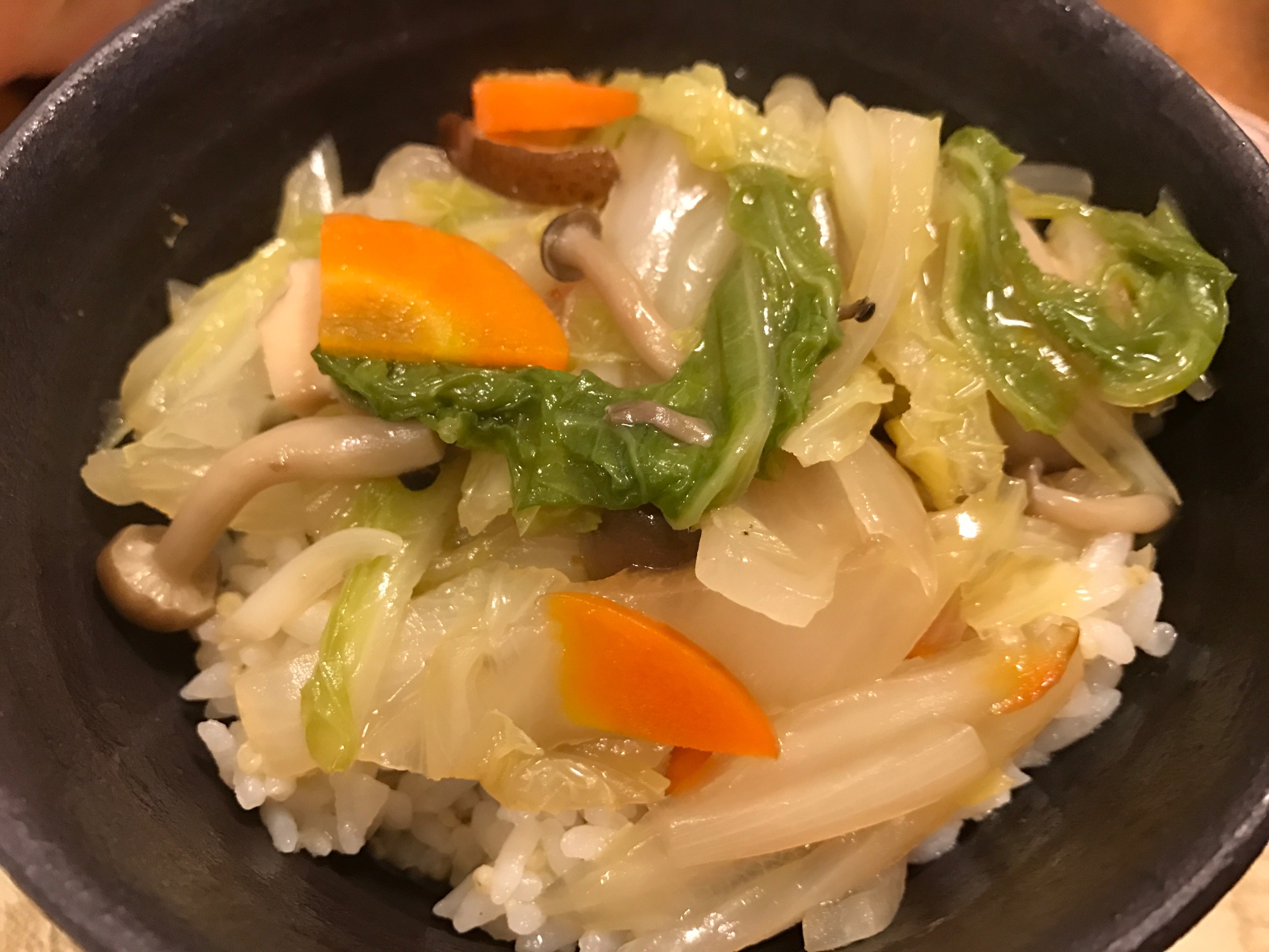 野菜たっぷりヘルシー中華丼