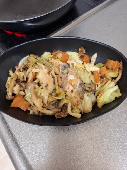 フライパンで♡鱈のちゃんちゃん焼き風
