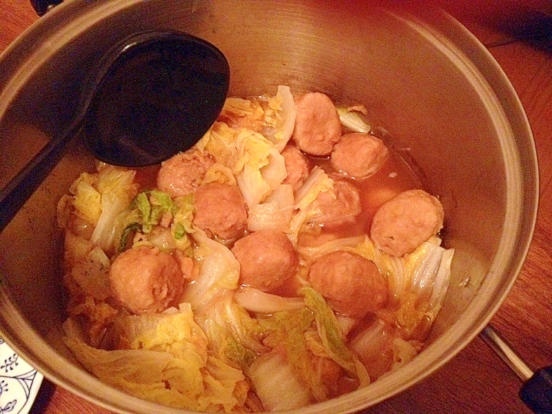 簡単☆鶏団子と白菜の煮物