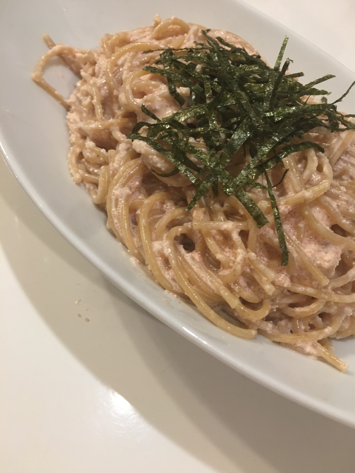 全粒粉パスタ★たらこクリーム