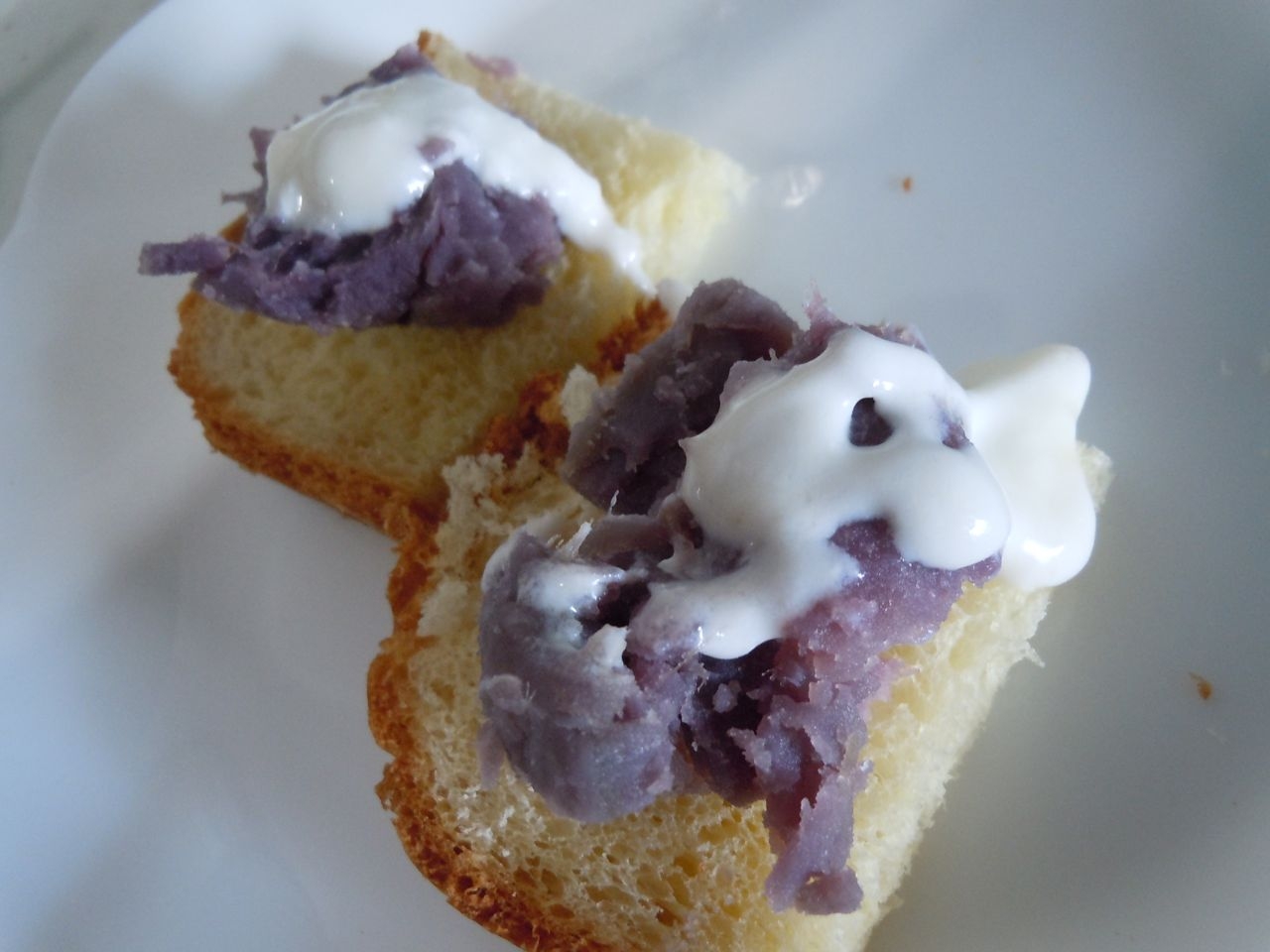 小腹がすいたときに♩紫芋のヨーグルマヨパン