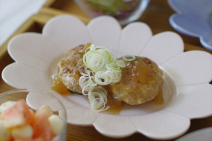 おから入り 和風あんかけハンバーグ