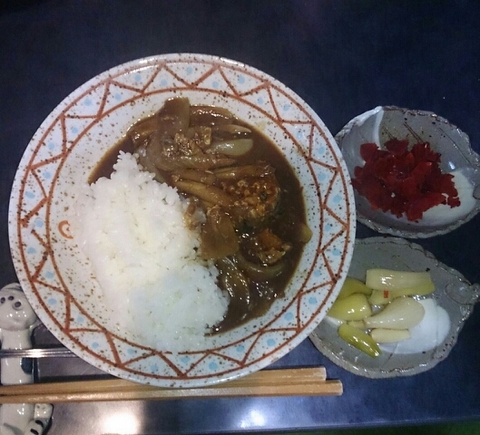 サバごぼうカレー