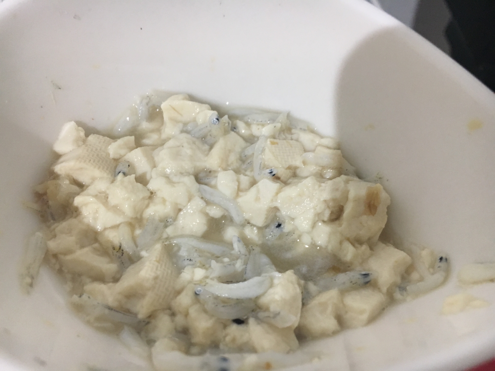離乳食 完了期 豆腐としらすの和え物 レシピ 作り方 By Kmama36 楽天レシピ