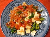 豆腐入り肉団子と野菜の甘酢餡