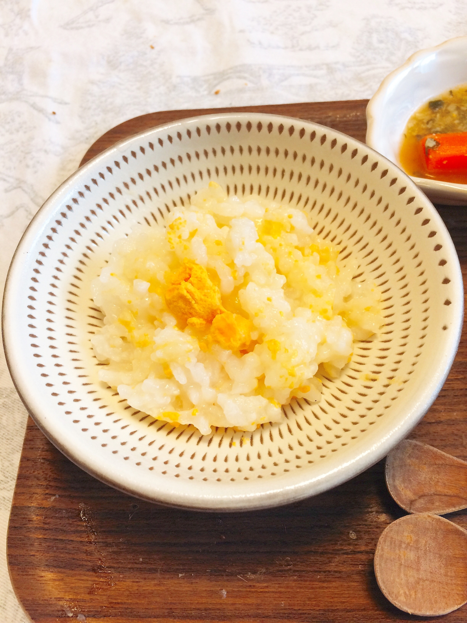 WECK離乳食*卵黄のみの卵粥(5倍粥)