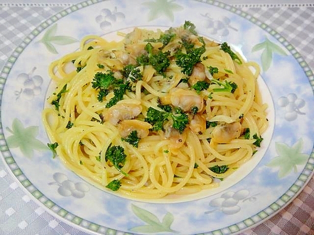 あさりとパセリのパスタ