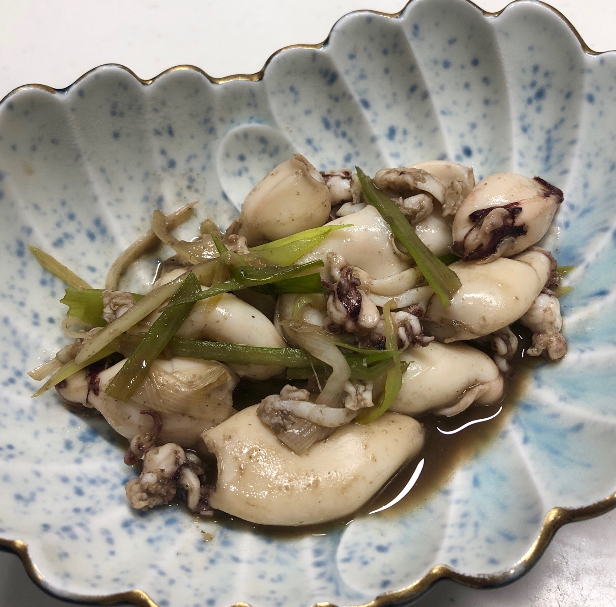 小イカのわさび醤油炒め