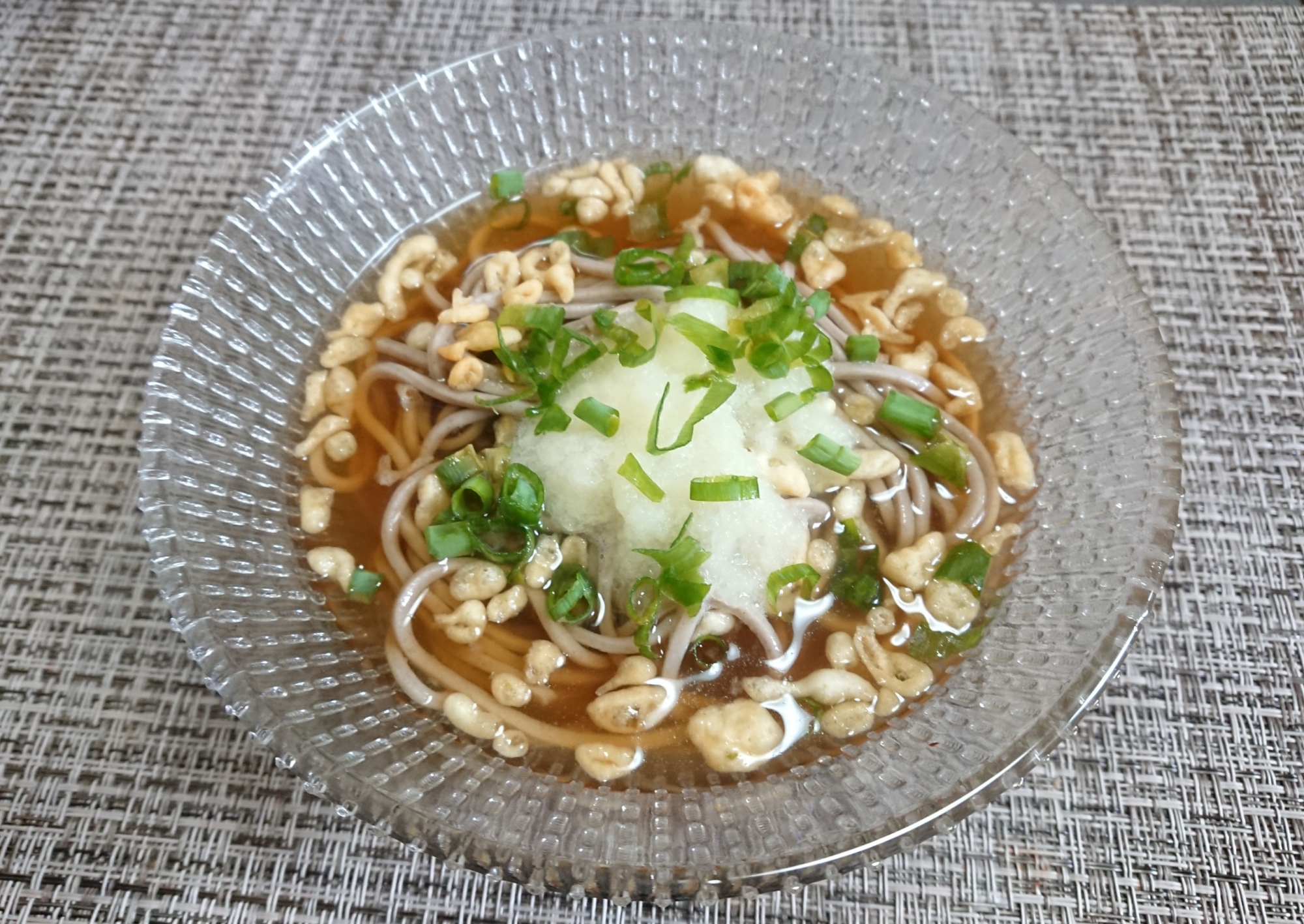 京都の割烹の冷やしおろし蕎麦の家庭版