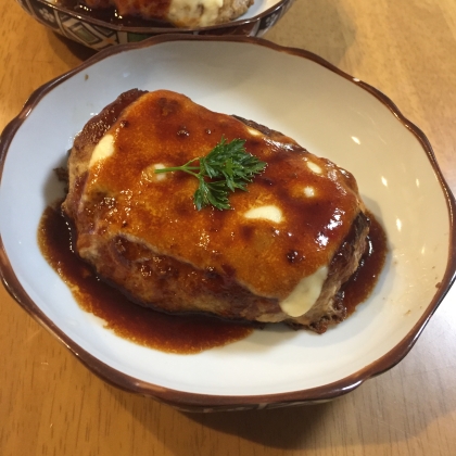 豆腐ハンバーグのとろ〜りチーズのせ