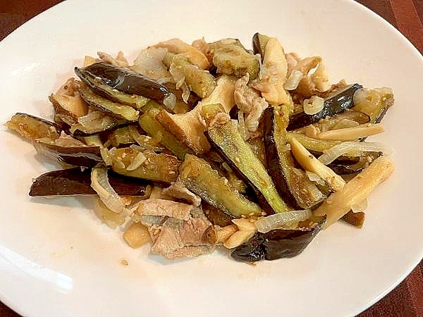 豚肉となすの塩だれ炒め