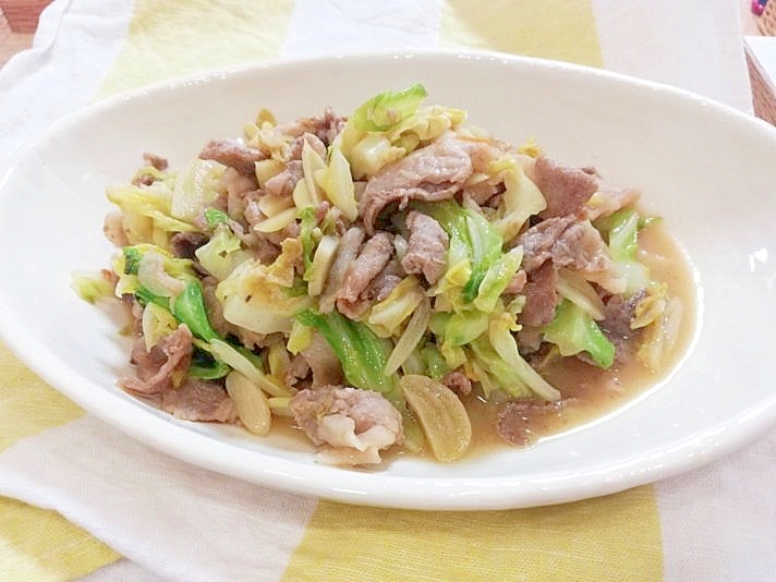 にんにくたっぷり 豚こまキャベツのガリバタ炒め レシピ 作り方 By ジャムおばさん 楽天レシピ