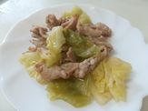 豚とキャベツの塩炒め