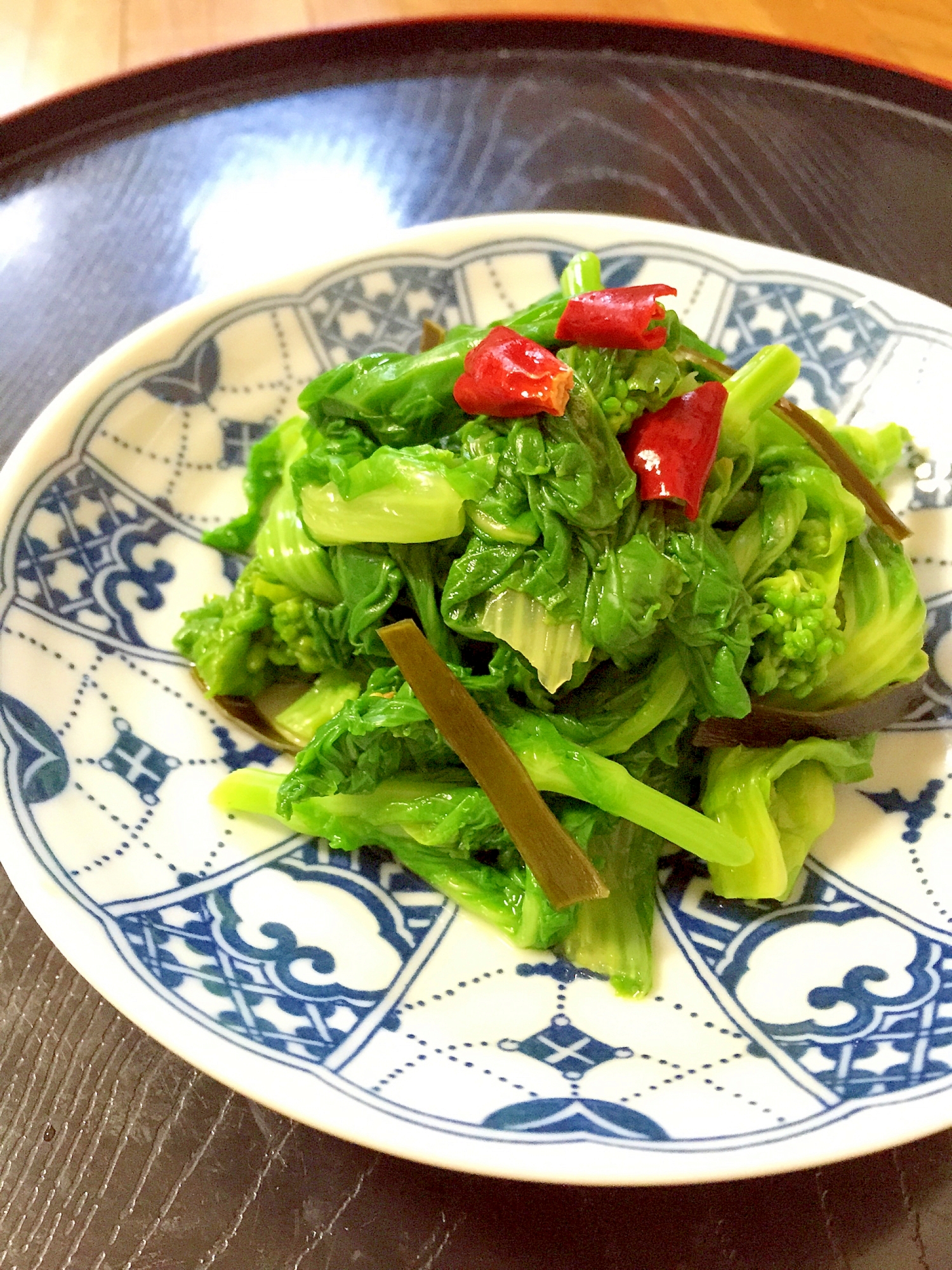 白だしで簡単！菜の花の昆布漬け