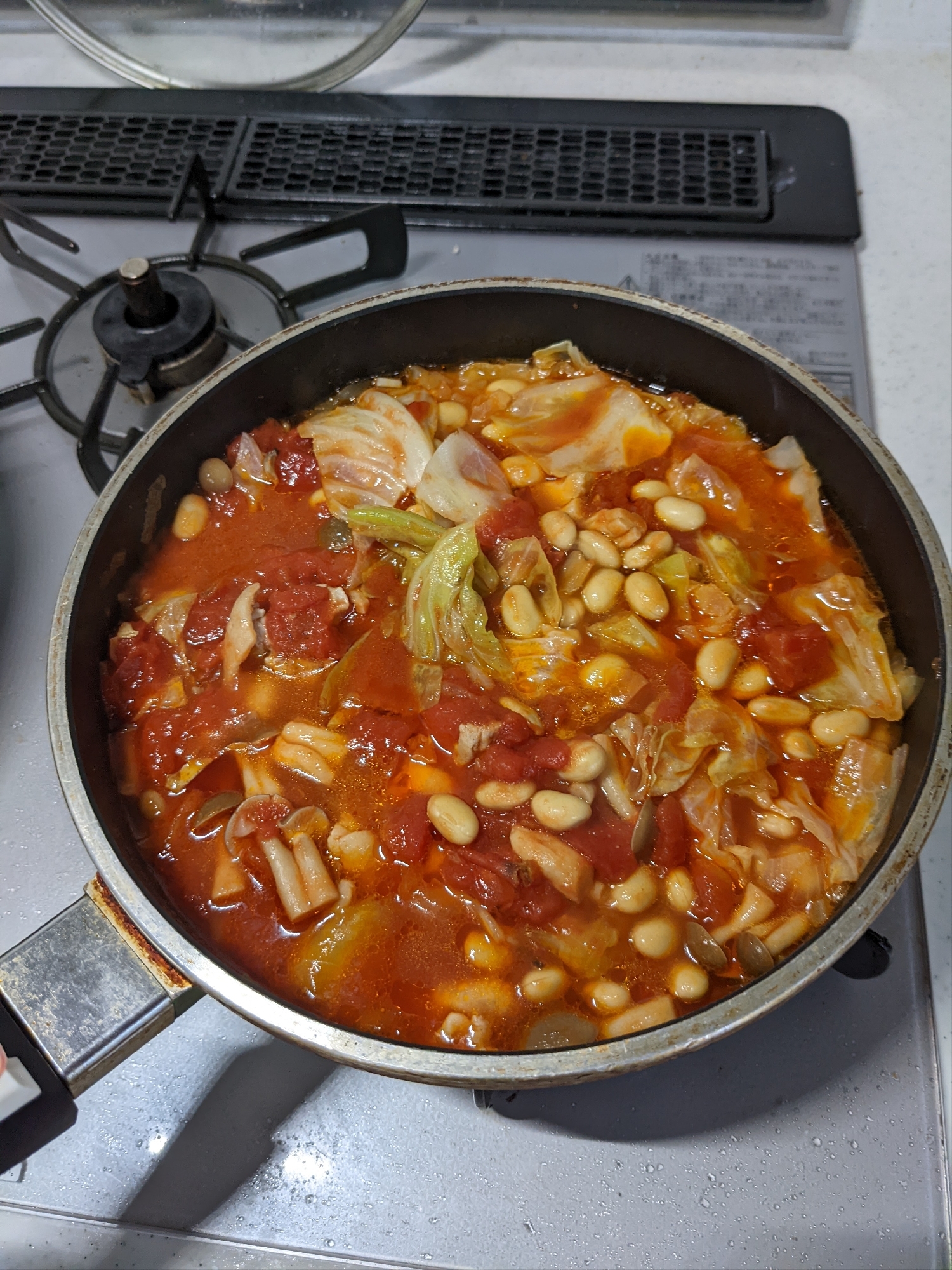 俺の鶏肉トマト煮（大豆入）