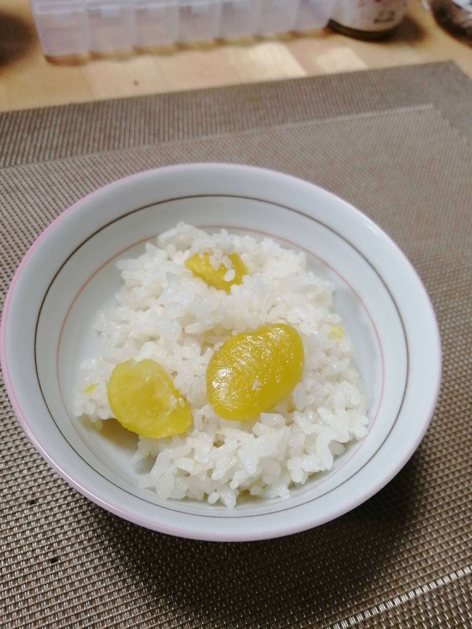 栗の甘露煮を使った栗ご飯