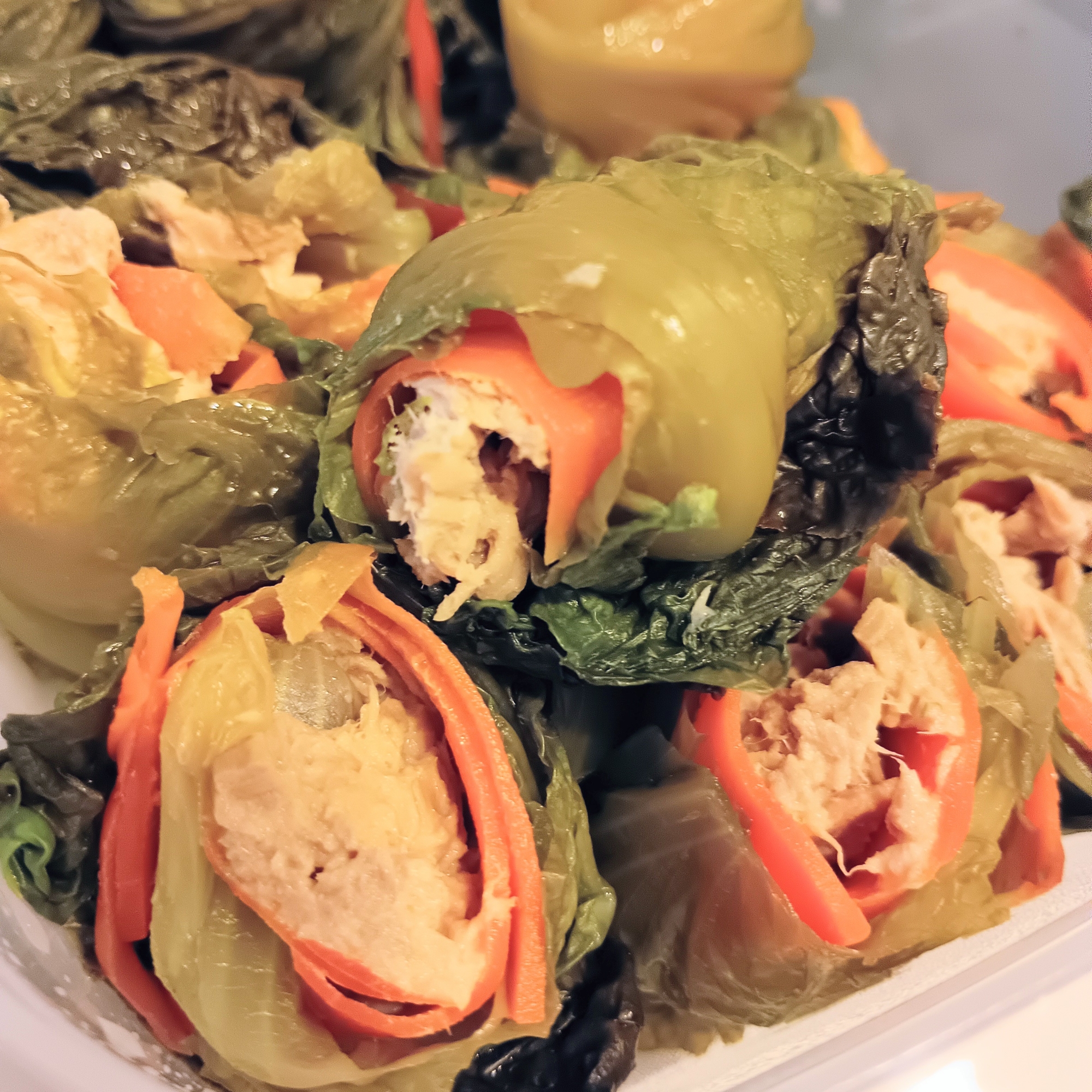 【副菜】くるくるレタス巻きサラダ