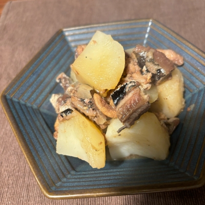 いわし缶で☆いわしとじゃがいもの甘辛煮