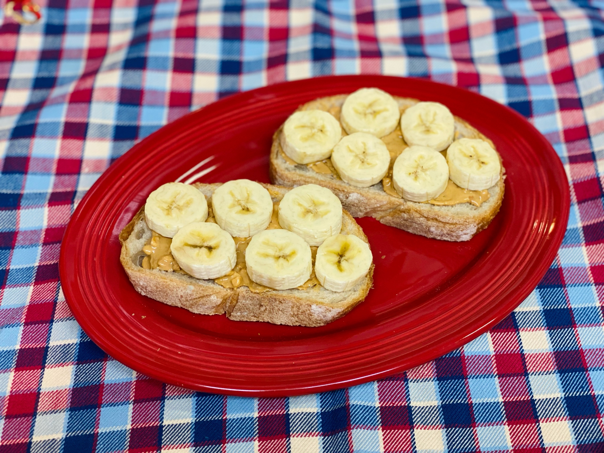 バナナピーナツバタートースト