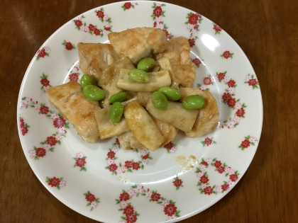 鶏むね肉のペッパー醤油焼き